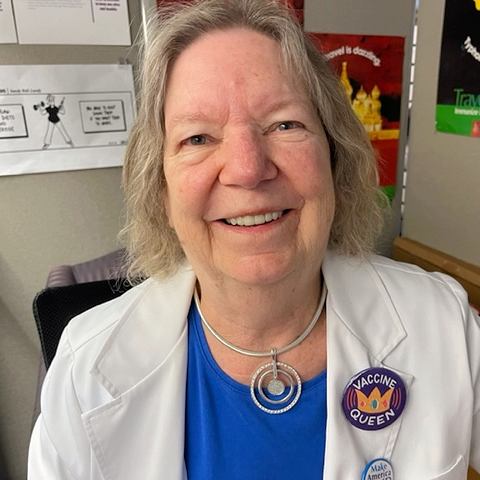Pharmacist Beverly Schaefer, co-owner of Katterman’s Sand Point Pharmacy in Seattle, Washington.